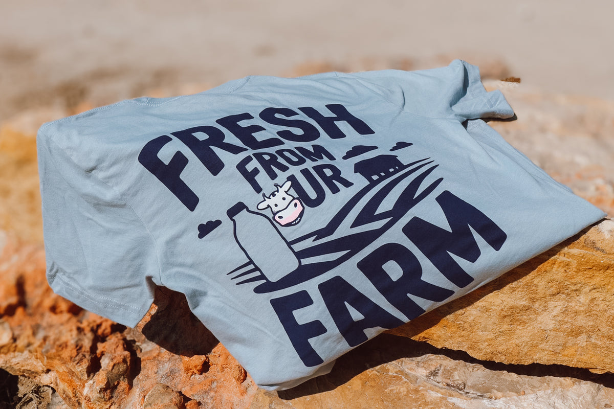 Fresh From Our Farm T-Shirt - Light Blue