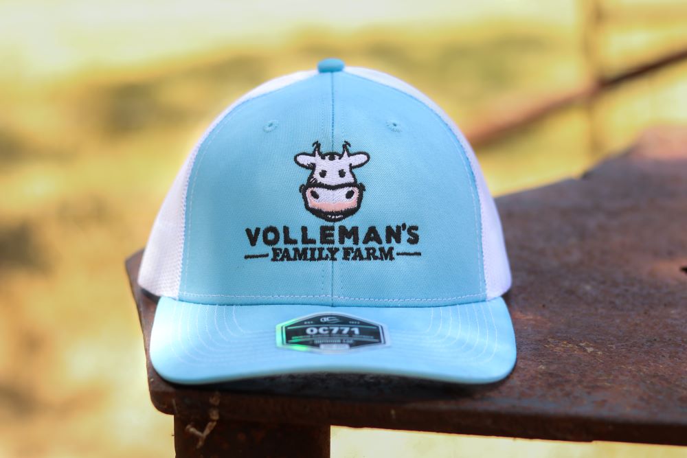 Hat - Light Blue & White